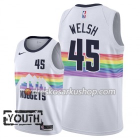 Dječji NBA Dres Denver Nuggets Thomas Welsh 45 Nike 2018-19 City Edition Bijela Swingman